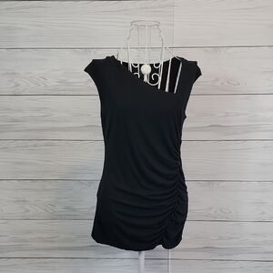 Loyalty Black Ruched Top Womens Size M